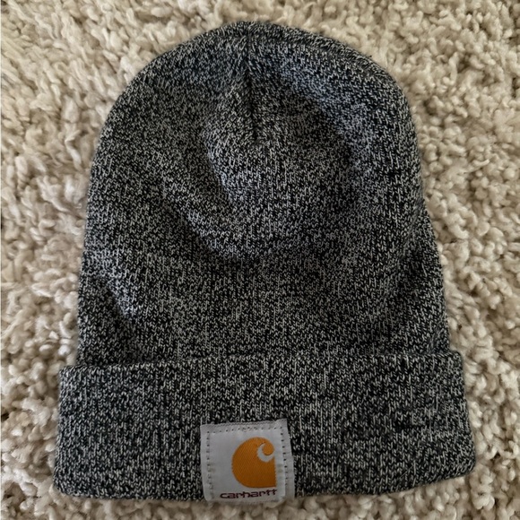 Carhartt Accessories - Carhartt Gray and White Knit Fall/Winter Beanie